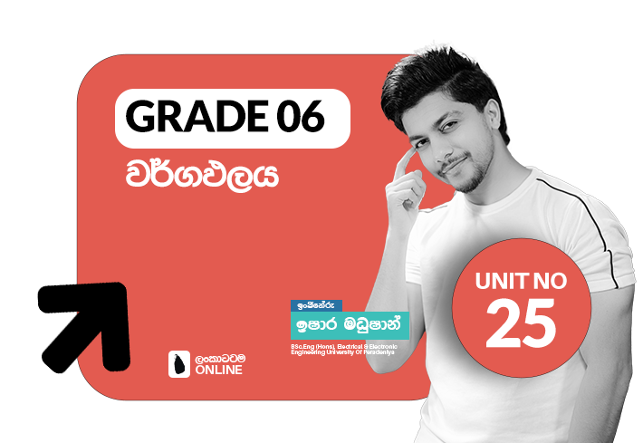 Grade 06 | Unit 25 | වර්ගඵලය
